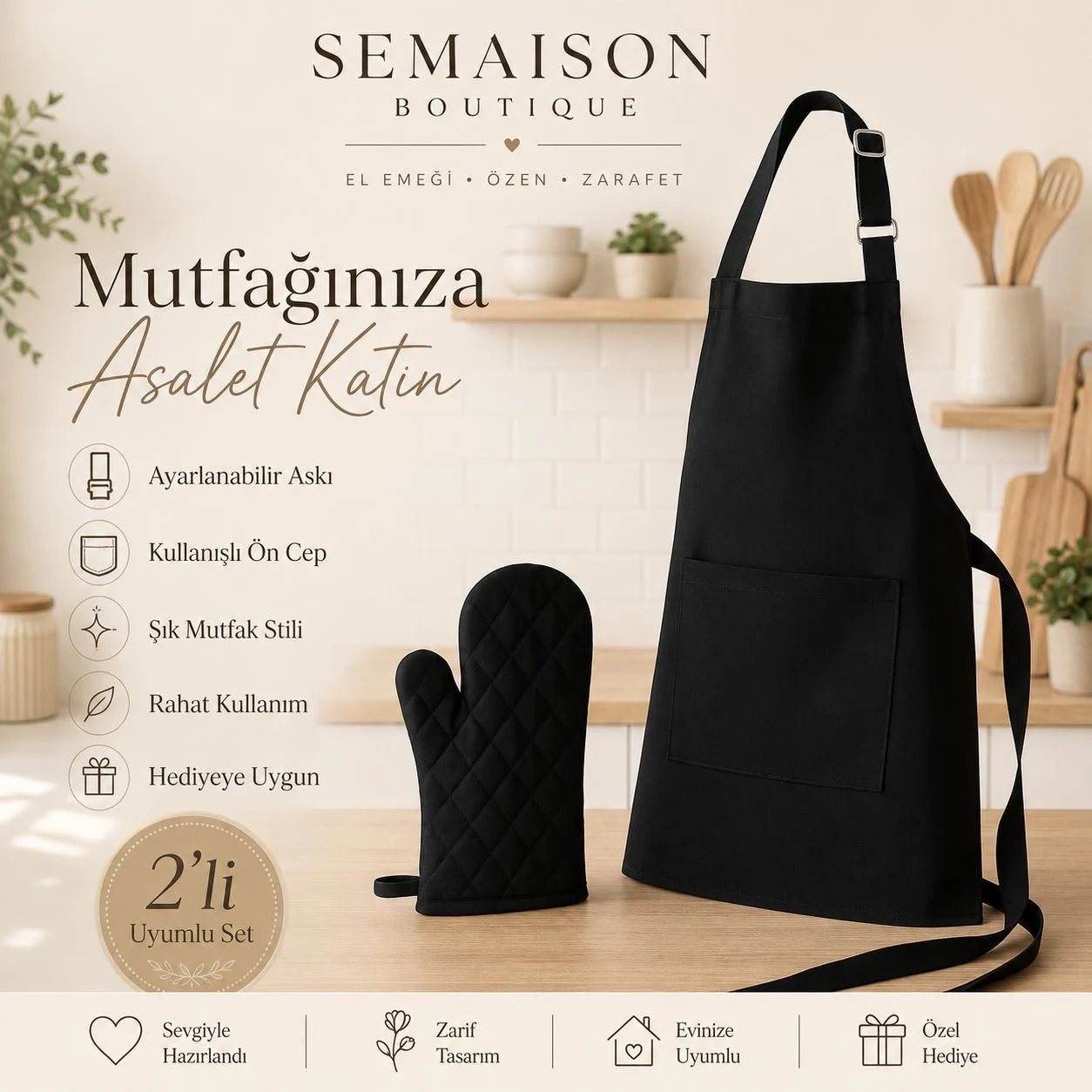 PROFESYONEL MUTFAK ÖNLÜK SETİ