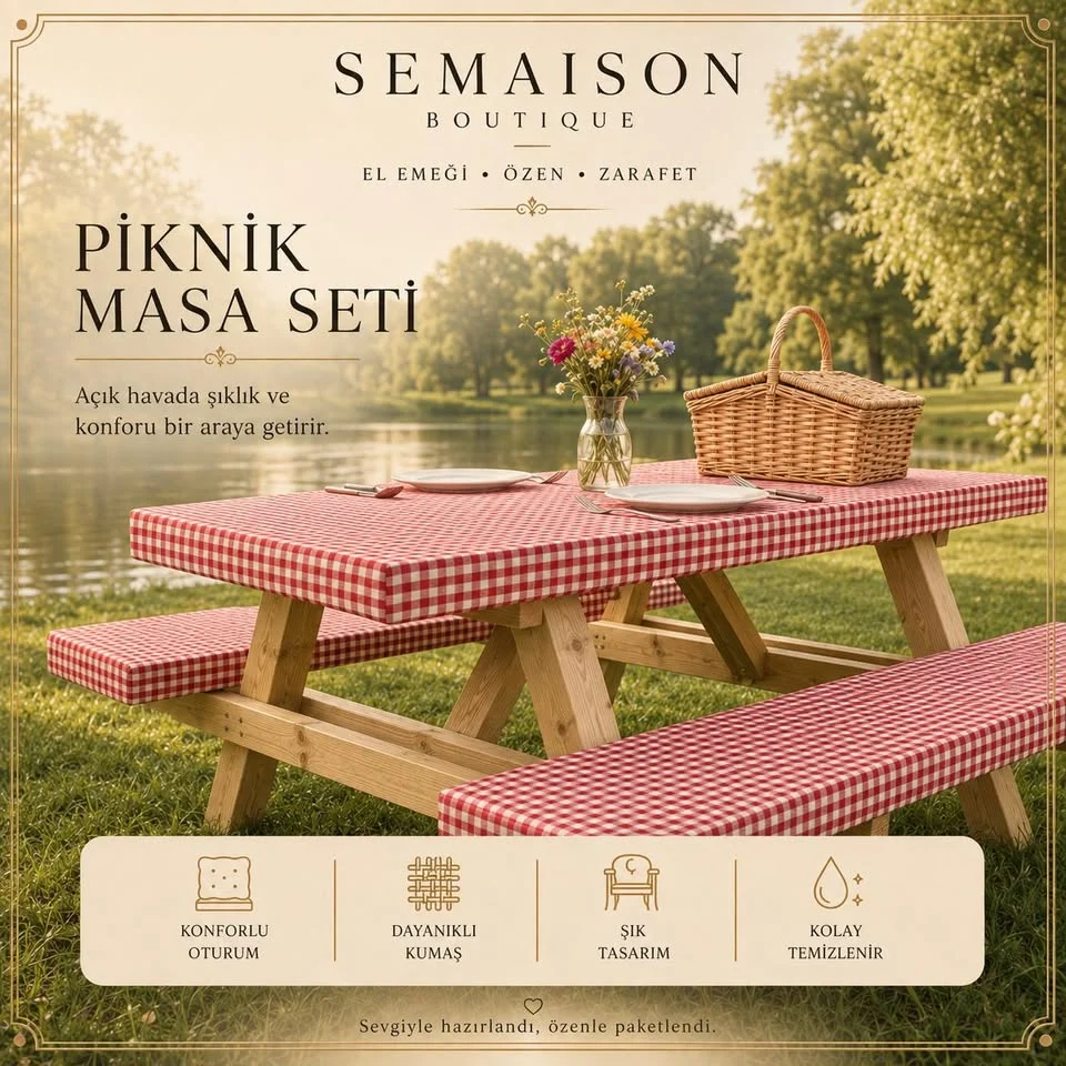PİKNİK SETİ YERDE OTURMAYI SEVMEYENLERE ÖZEL